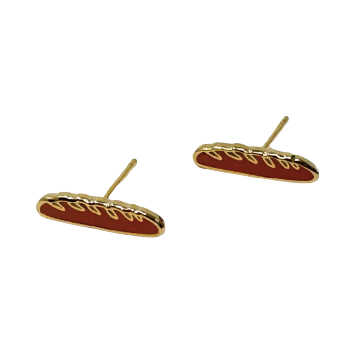 Baguette Enamel Earrings