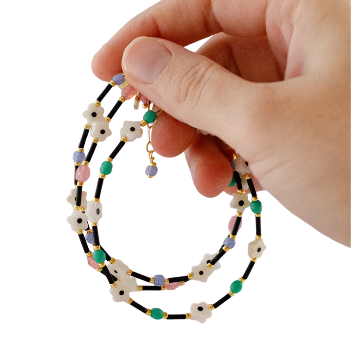 Colorful Beaded Clasp Bracelet