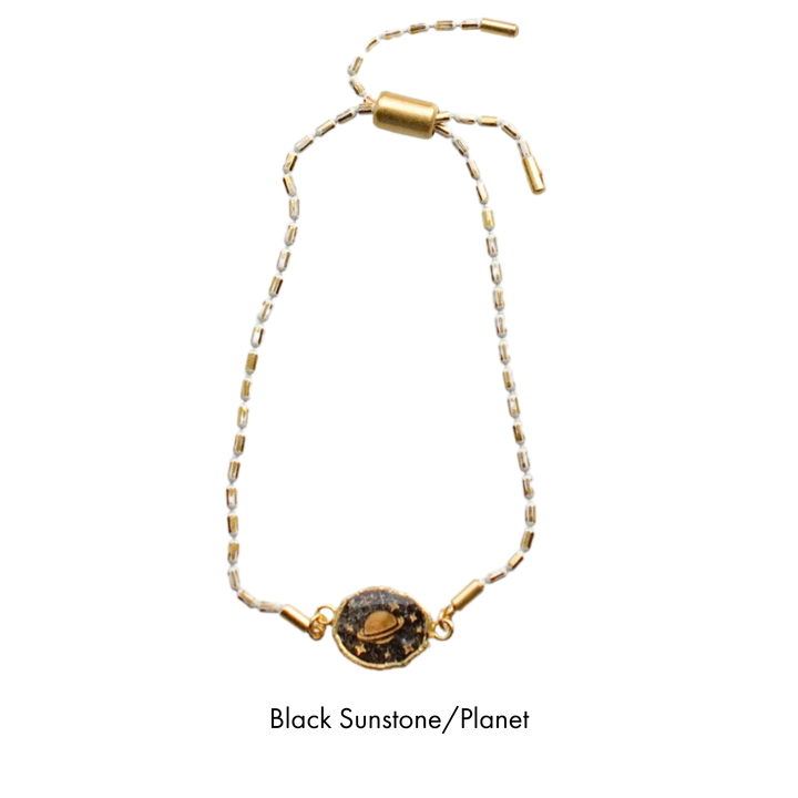 Gemstone Pull Tie Bracelets