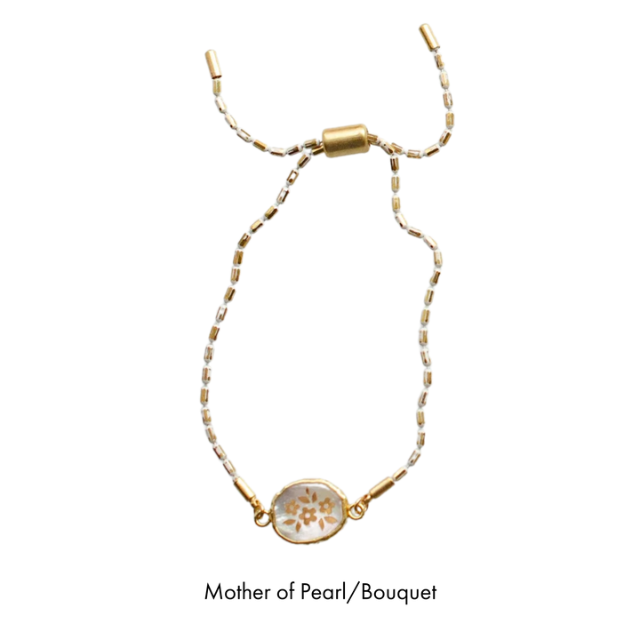 Gemstone Pull Tie Bracelets
