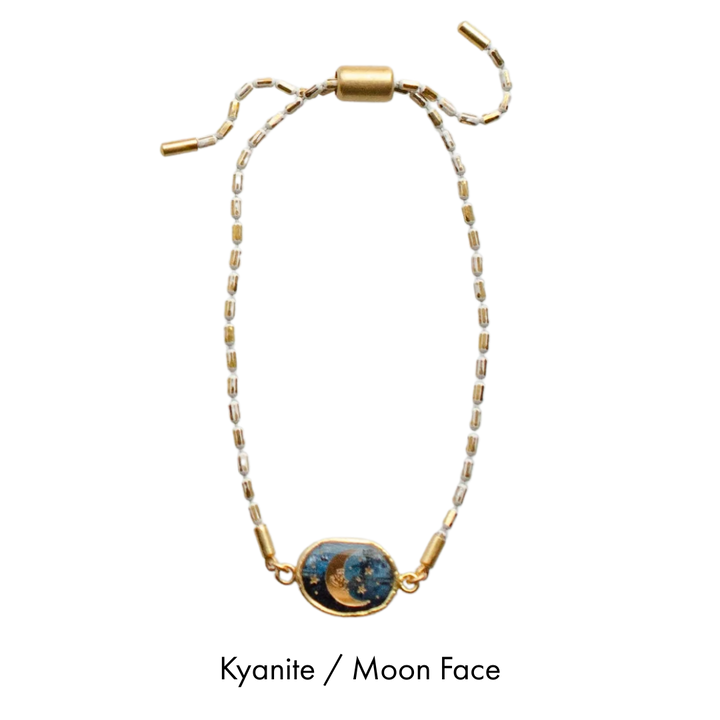 Gemstone Pull Tie Bracelets