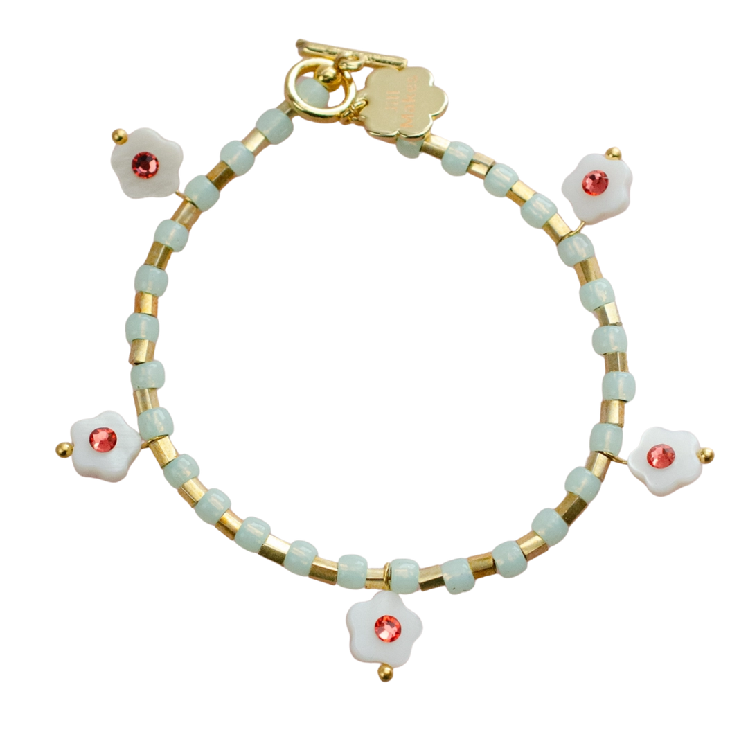 Willow Flower Charm Bracelet