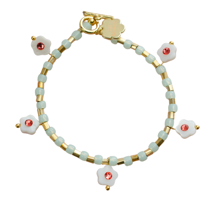 Willow Flower Charm Bracelet
