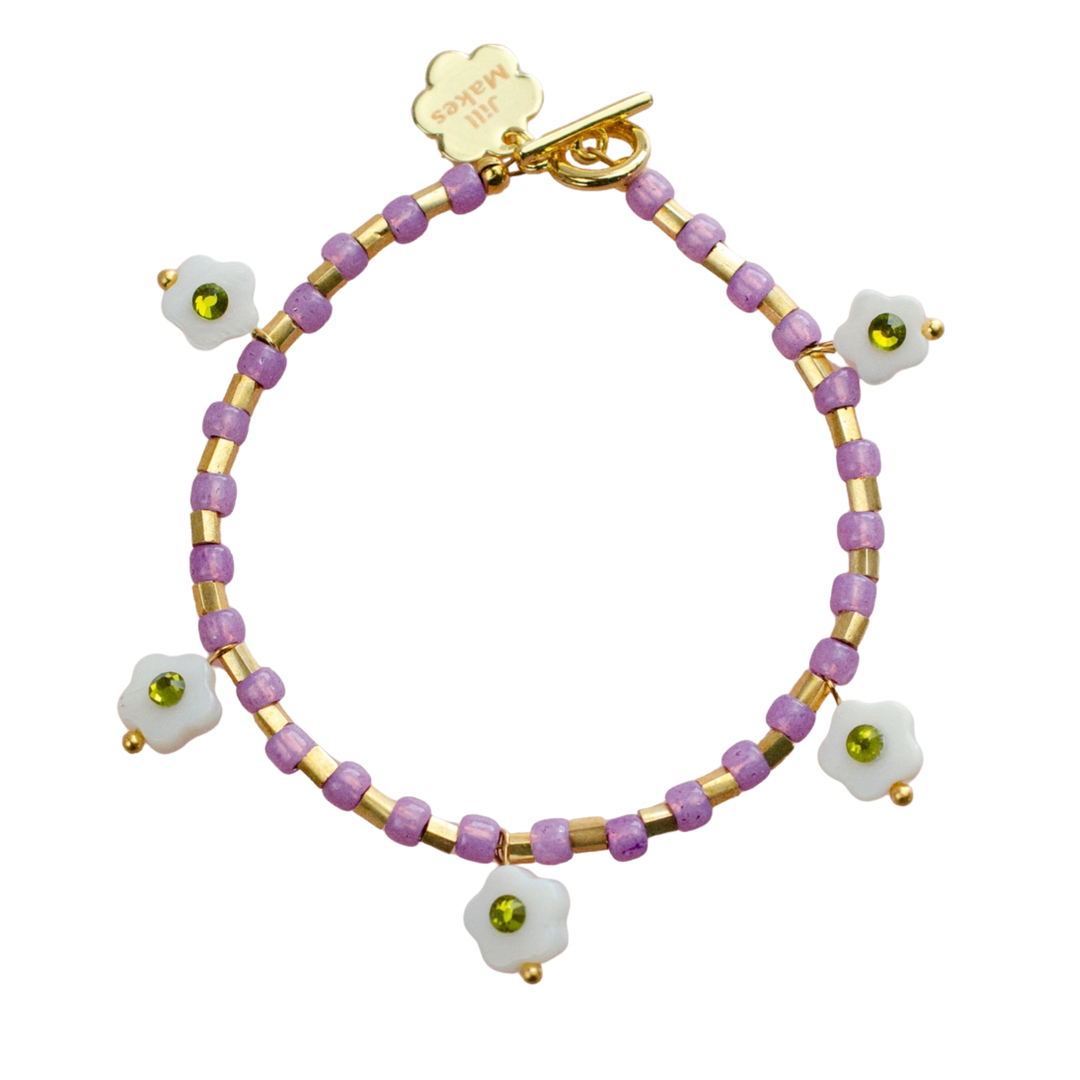 Willow Flower Charm Bracelet
