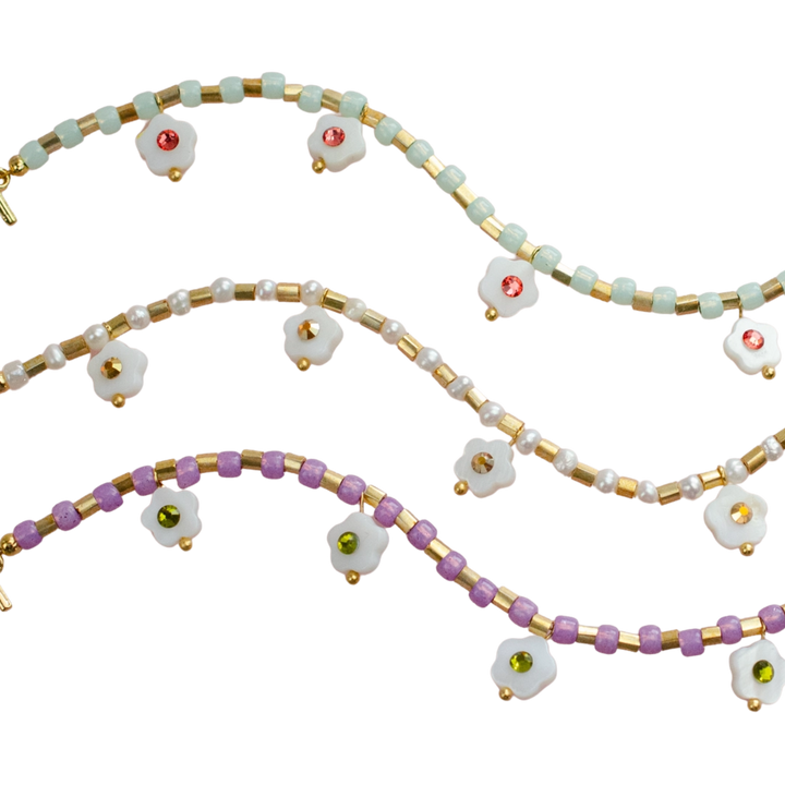 Willow Flower Charm Bracelet