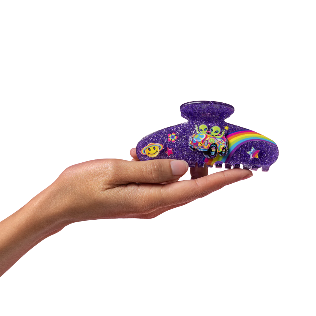 Lisa Frank x Kitsch Glitter Claw Clip - Zoomer & Zorbit