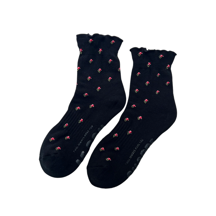 Petal Ruffled Hugger Crew Socks