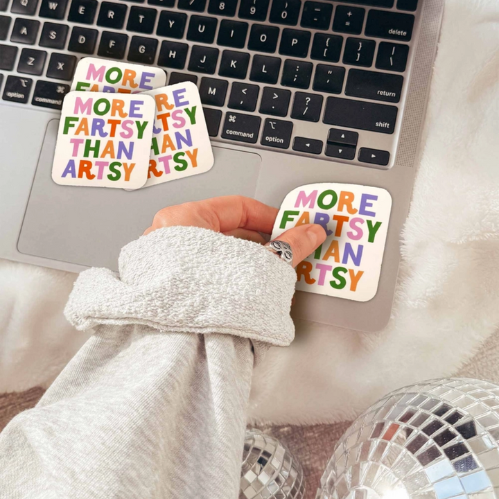 More Fartsy Than Artsy Sticker