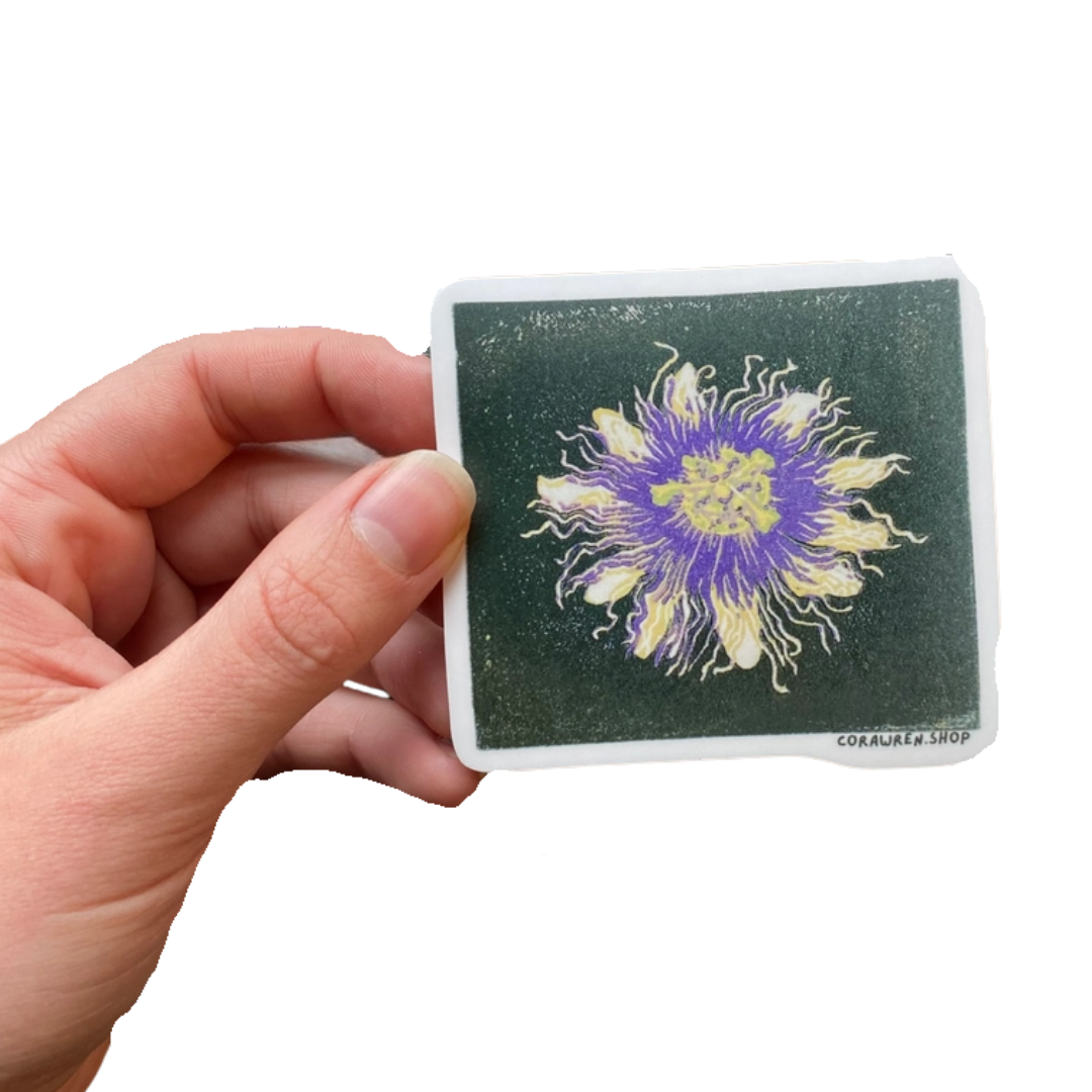 Passion Flower Sticker