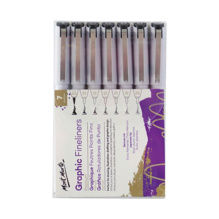 Graphic Fine liners Set Premium 7pc