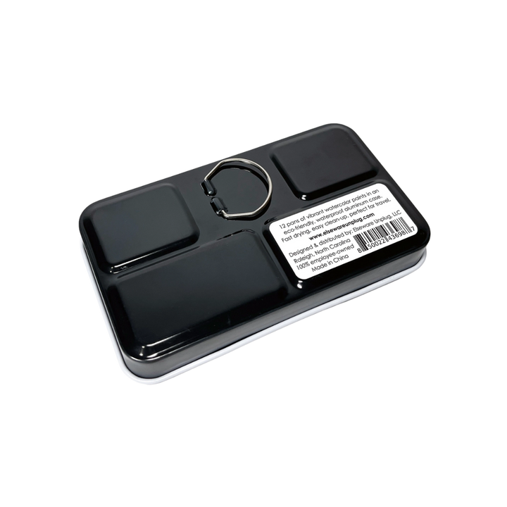 Watercolor Set - Travel-Friendly Metal Palette - 12 Colors