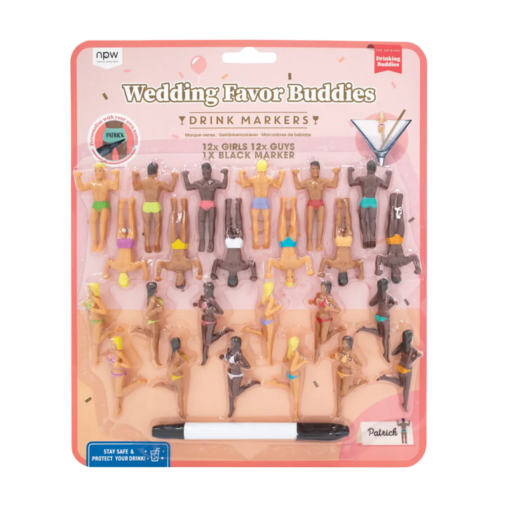 Wedding Favor Buddies Drink Markers-24 Pack