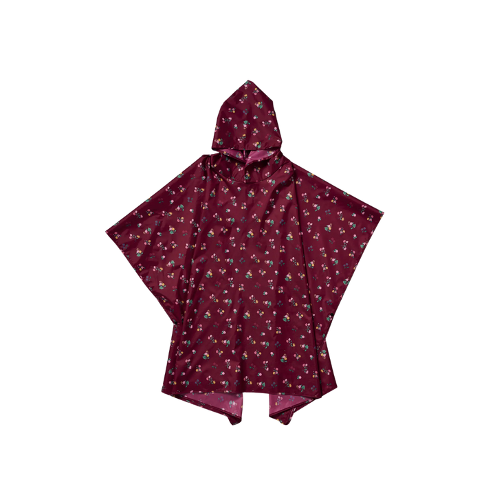 Ditsy Dahlia Packable Rain Poncho