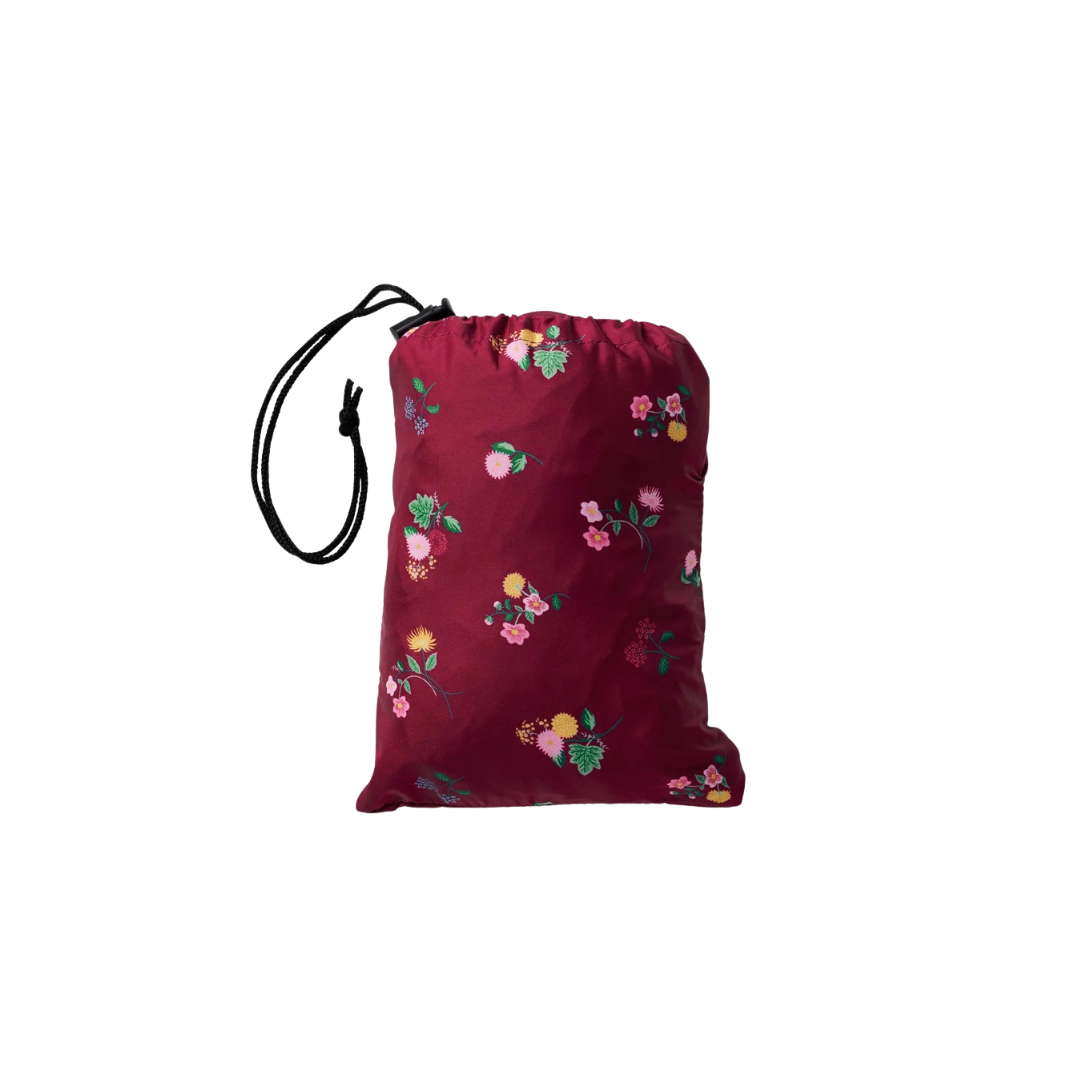 Ditsy Dahlia Packable Rain Poncho