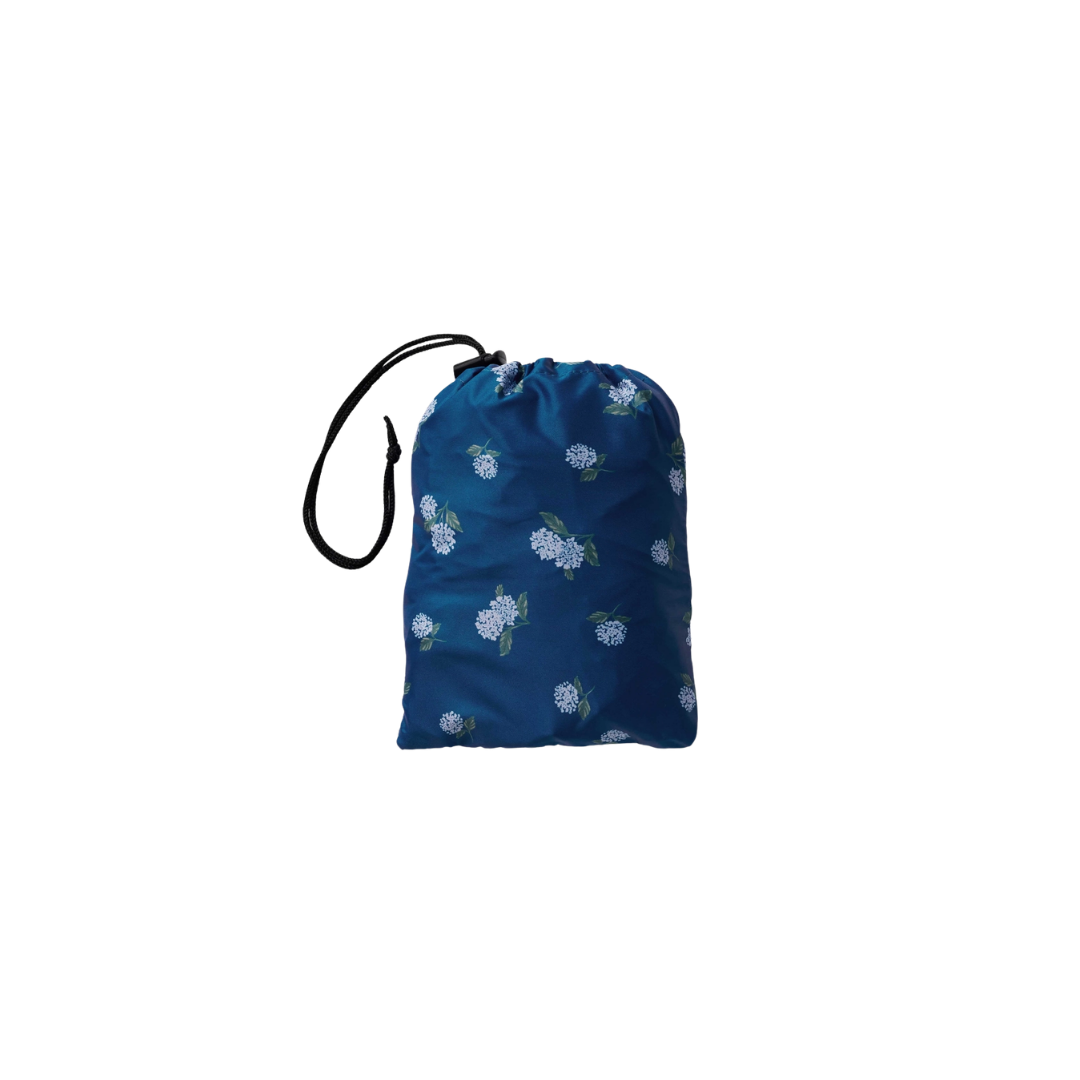 Ditsy Hydrangea Packable Rain Poncho