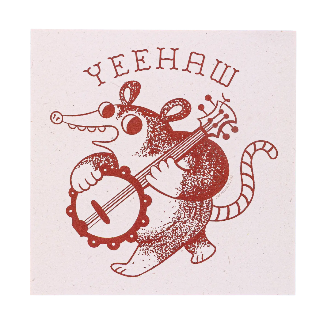 Banjo Possum Print 8” x 8”