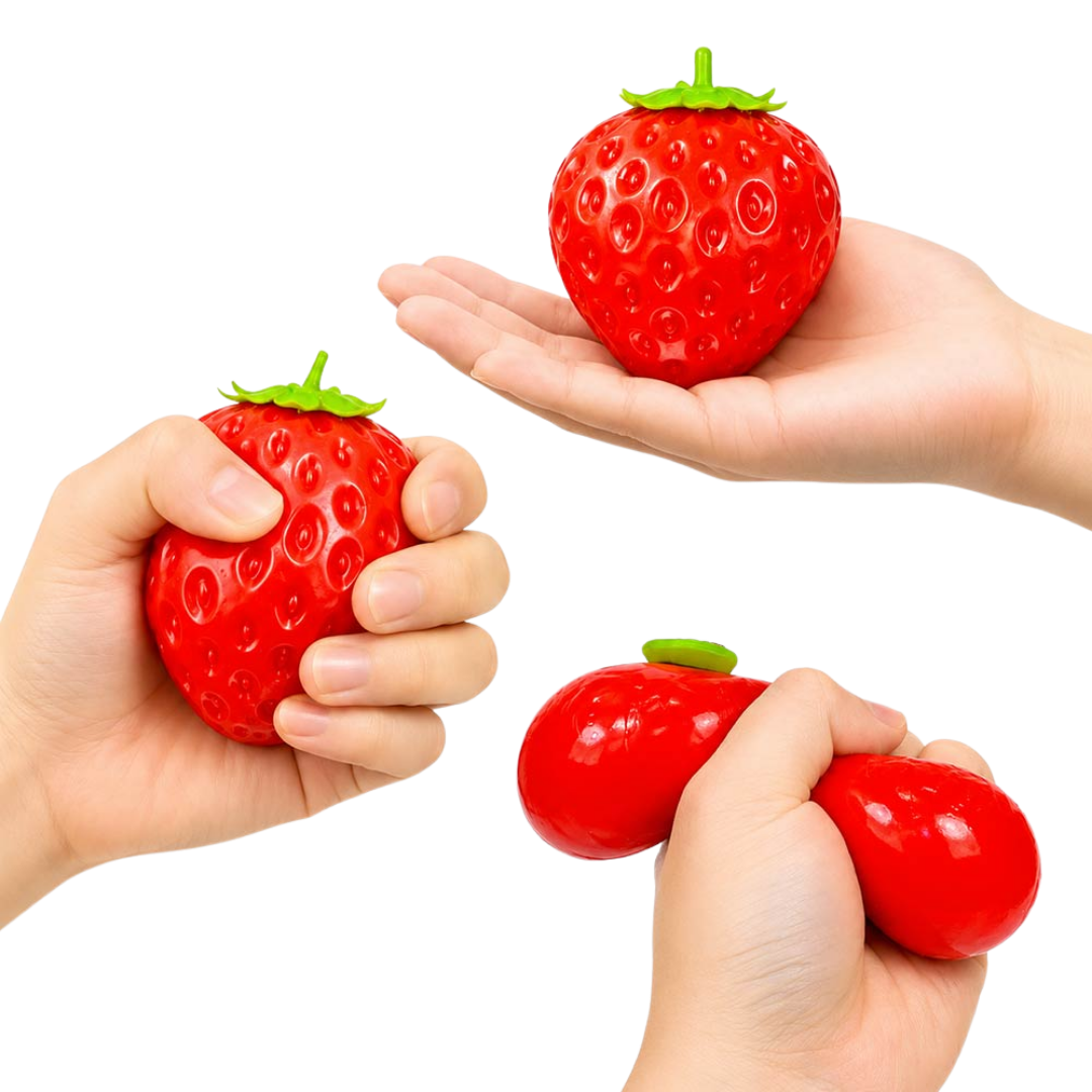 Strawberry Squeeze Squishy Stress Relief Toy