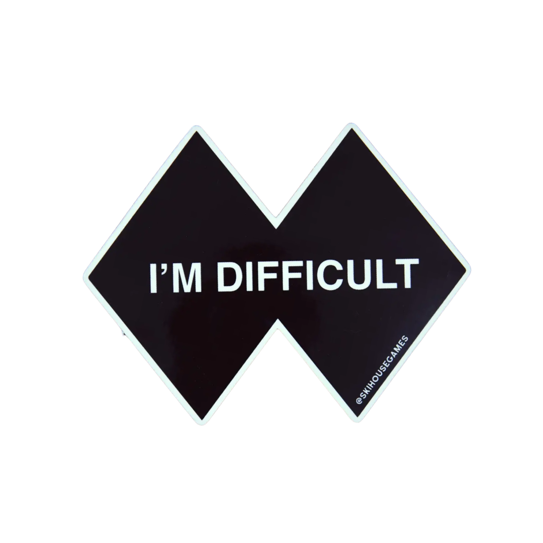 I'm Difficult Vinyl Black Diamond Sticker