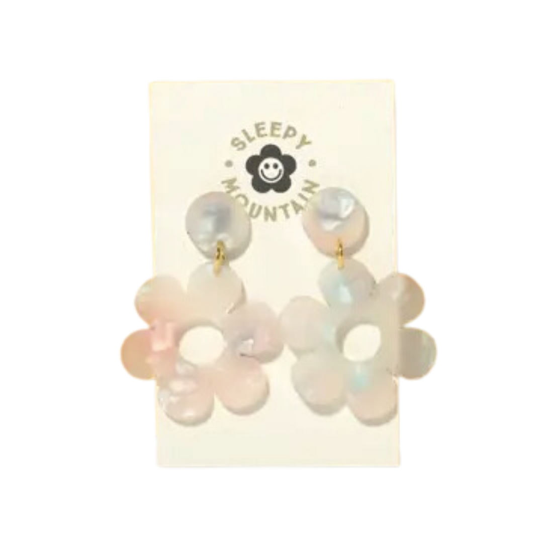 Daisy Earrings- Acrylic Dangles