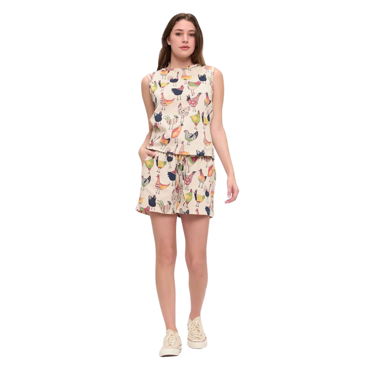 Colorful Rooster Shorts