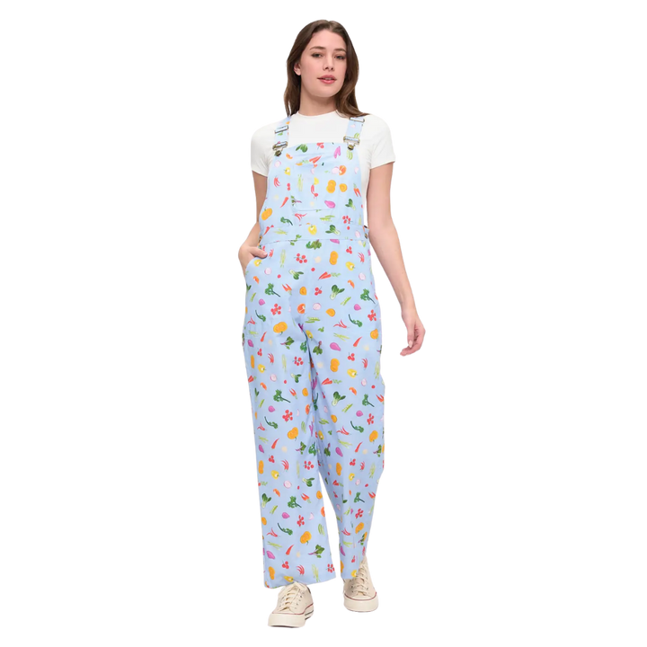 Colorful Garden Vegetables Overalls