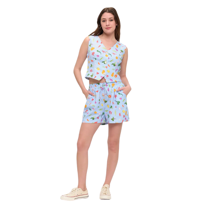 Colorful Garden Vegetables Shorts