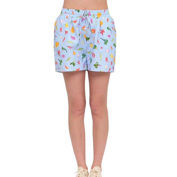 Colorful Garden Vegetables Shorts