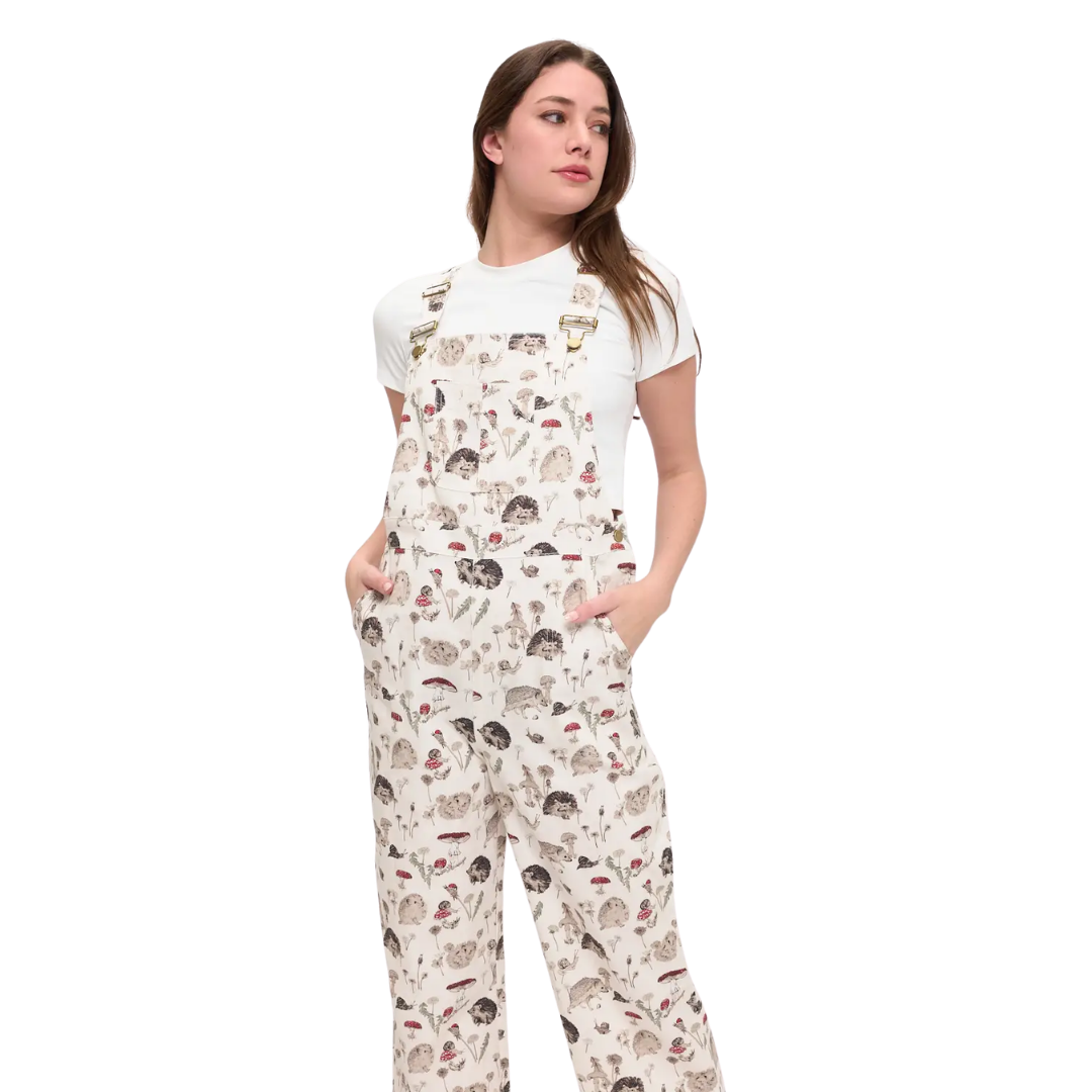Hedgehog Mushroom Overalls