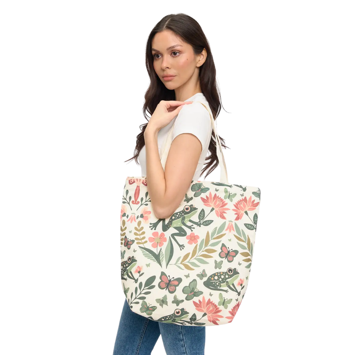 Whimsy Botanical Rainforest Tote Bag