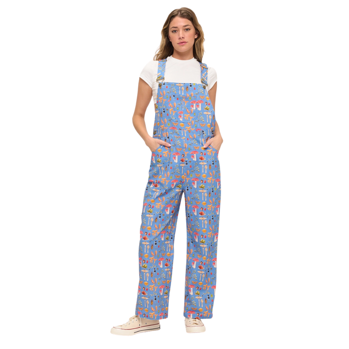 Enchanted Forest Mushroom Overalls