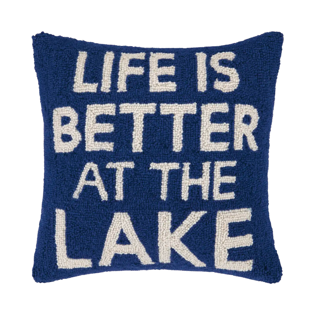 Life is Better at the Lake Hook Pillow