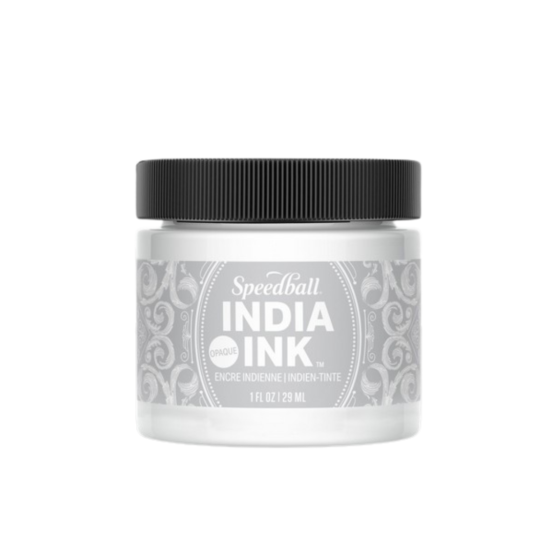 Speedball India Ink 1oz Satin White