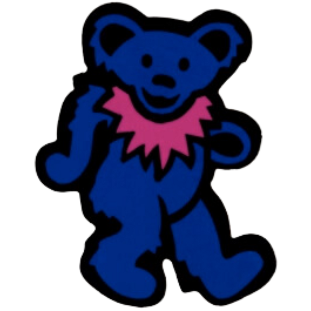 Bear with Necklace Sticker - Multiple Colors (2in)