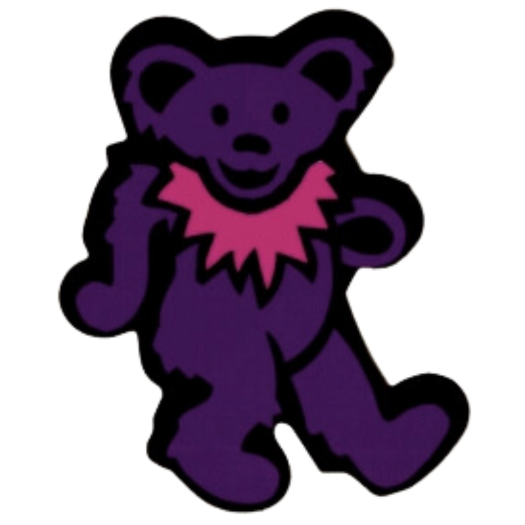 Bear with Necklace Sticker - Multiple Colors (2in)