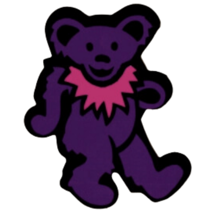 Bear with Necklace Sticker - Multiple Colors (2in)