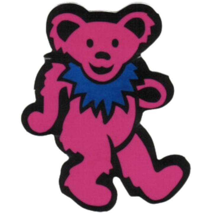 Bear with Necklace Sticker - Multiple Colors (2in)