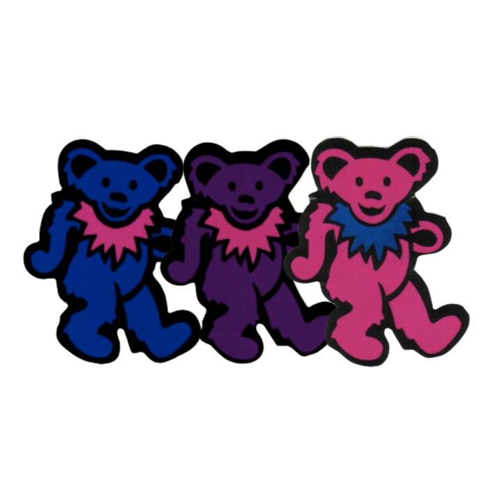 Bear with Necklace Sticker - Multiple Colors (2in)