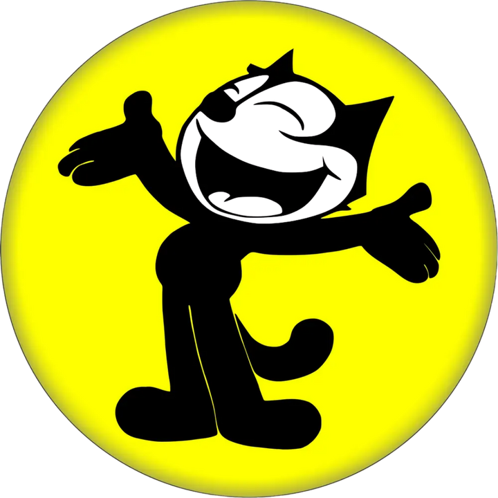 1.5” Button Felix the Cat
