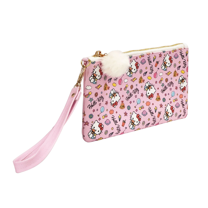 Hello Kitty College Letters Pencil Pouch with Wrist Strap