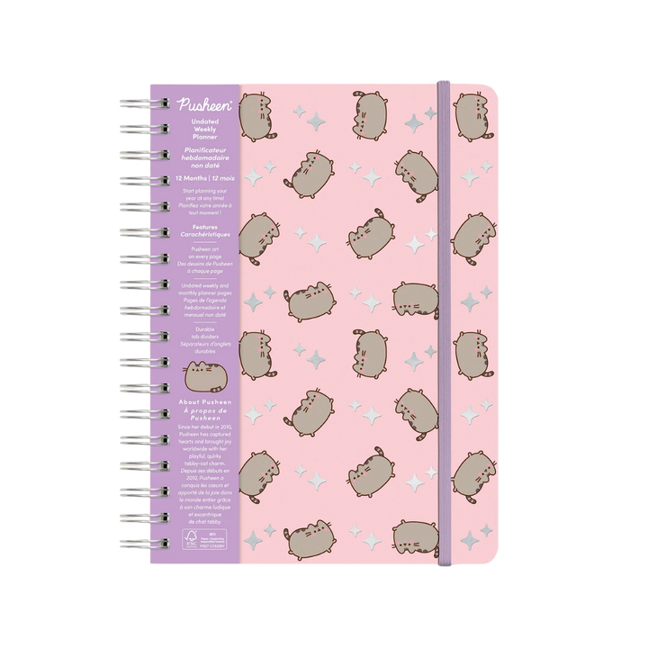 Pusheen Sparkles Undated Tri-Tab Planner