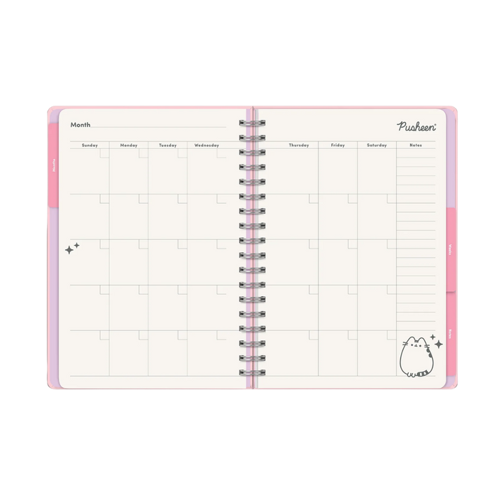 Pusheen Sparkles Undated Tri-Tab Planner