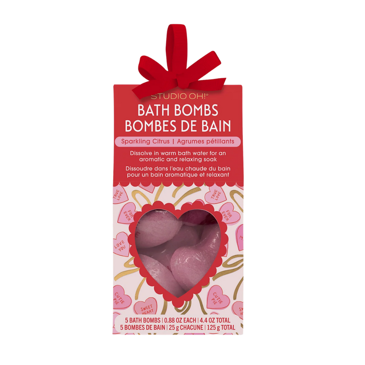 Sweet Candy Hearts Bath Bombs