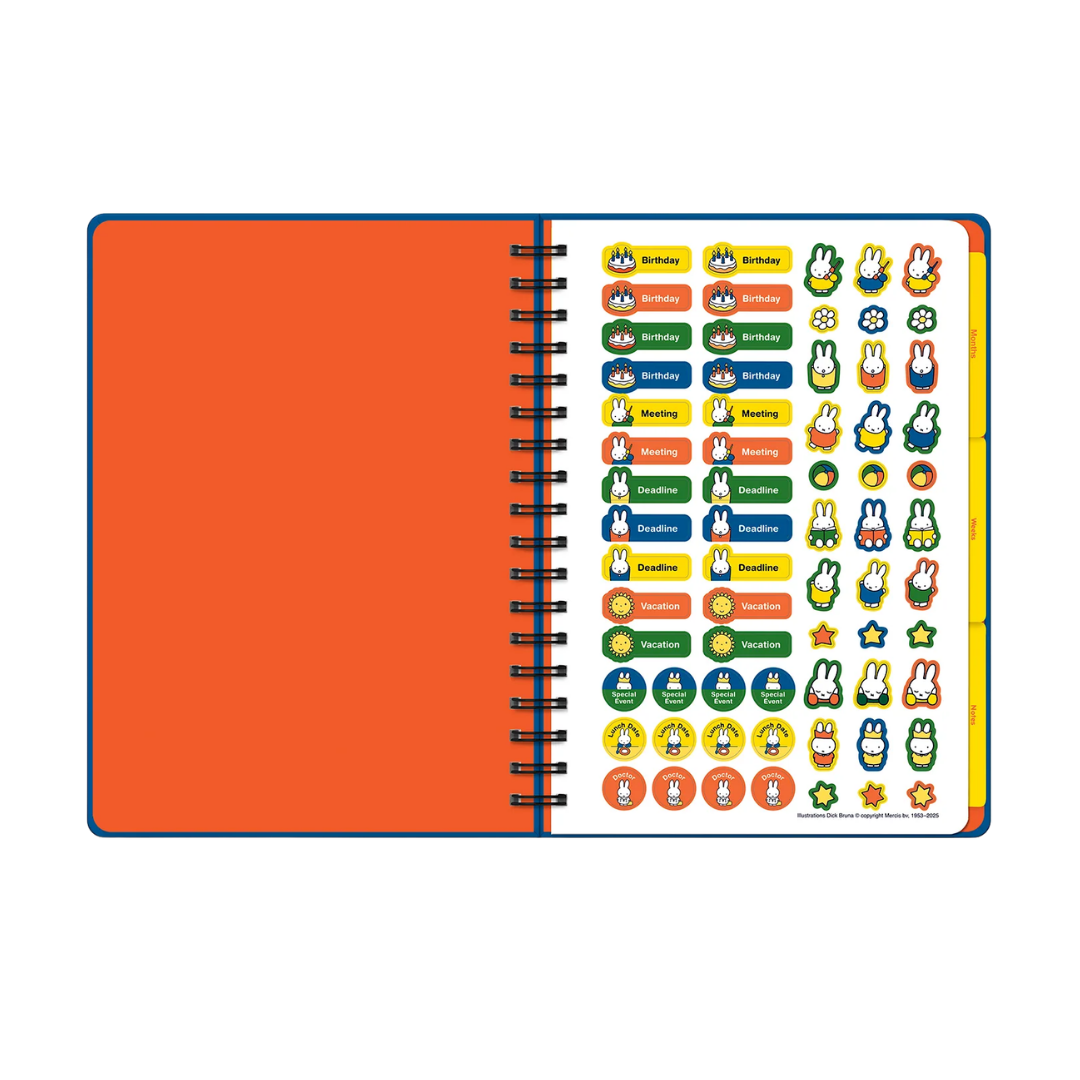 Classic Miffy Undated Tri-Tab Planner