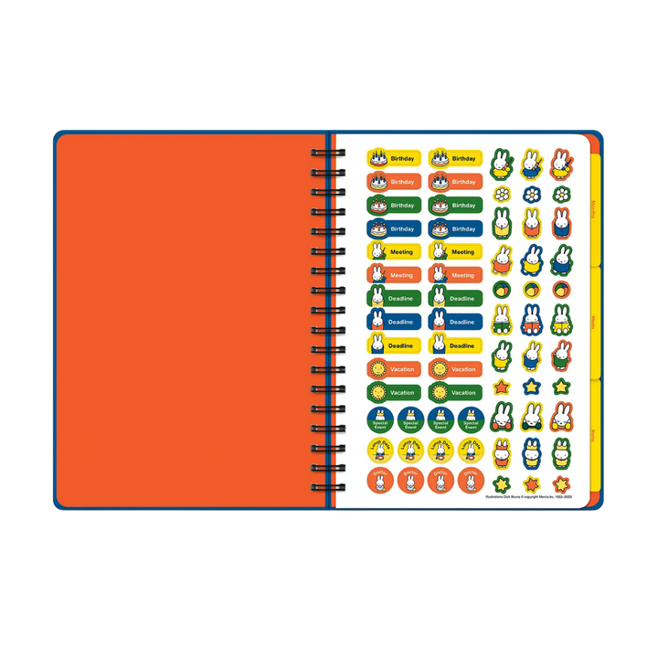 Classic Miffy Undated Tri-Tab Planner
