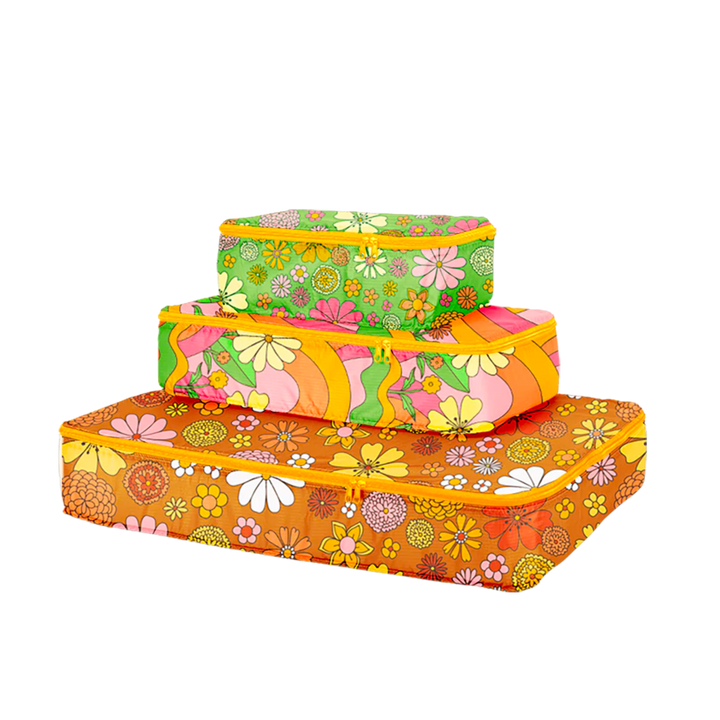 Flower Power Packing Cube Set