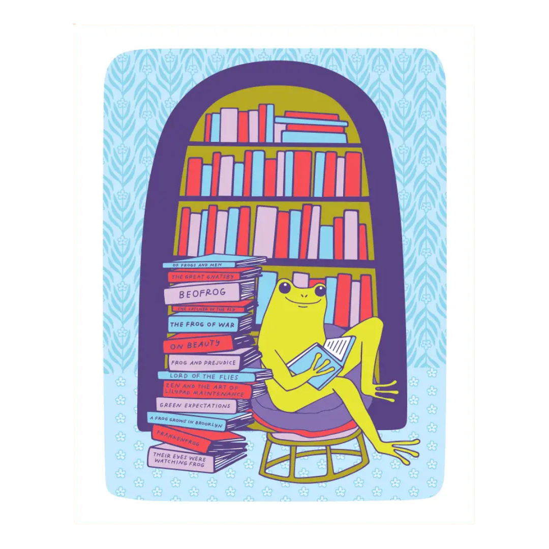 Book Froggy Print (8" X 10")