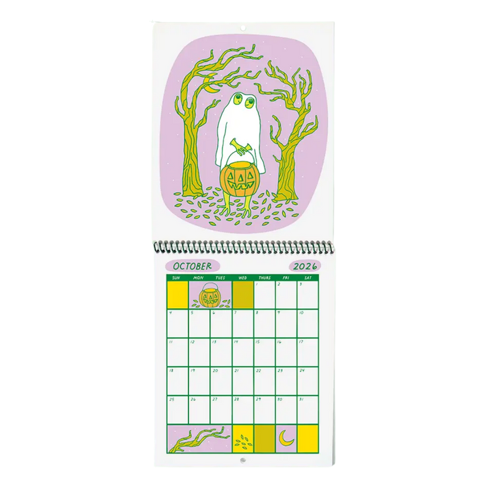 Froggy of the Month 2026 Calendar