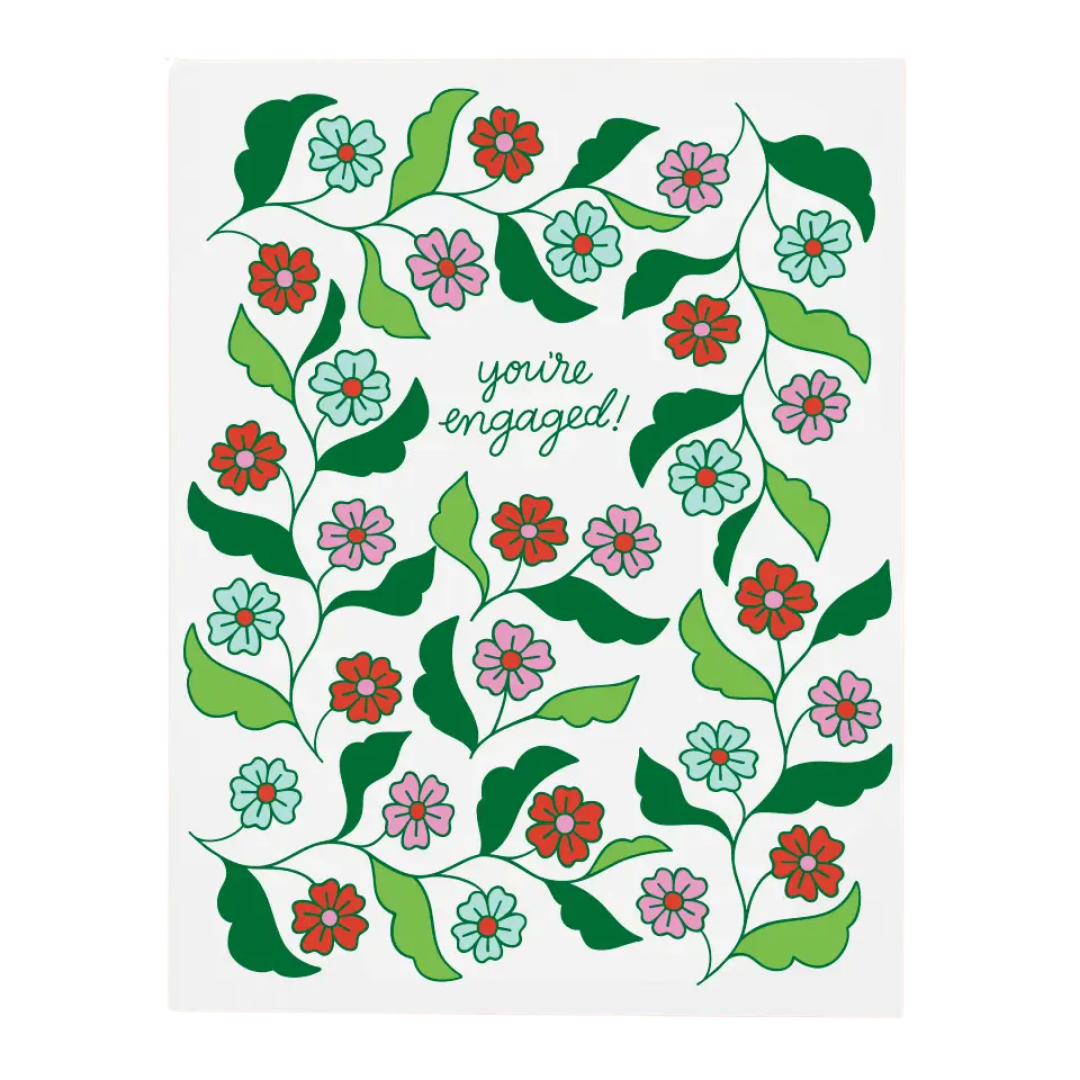 Vine Engaged Card