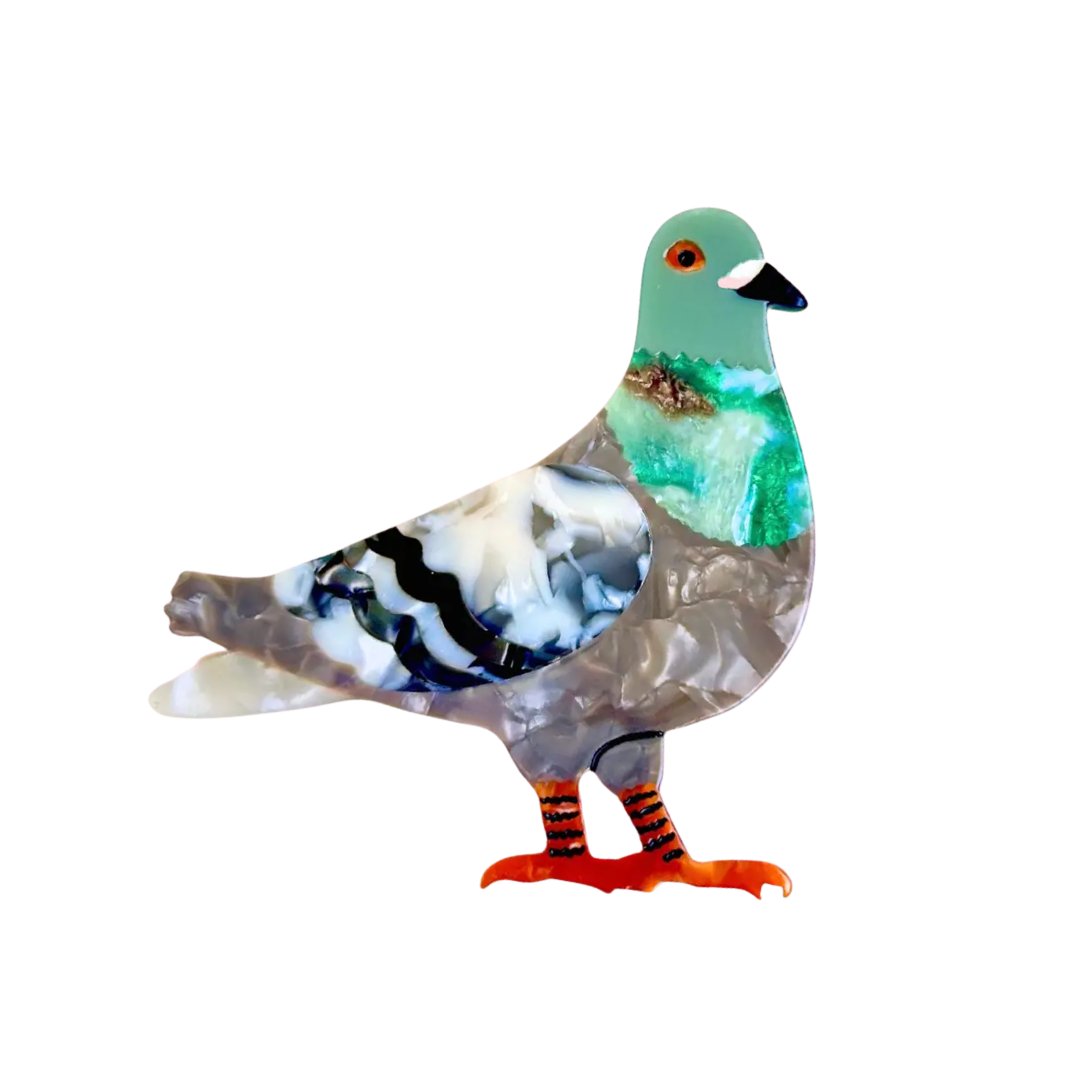 Pigeon Brooch
