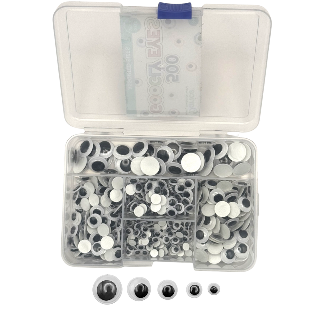 500 Piece Assorted Googly Eyes